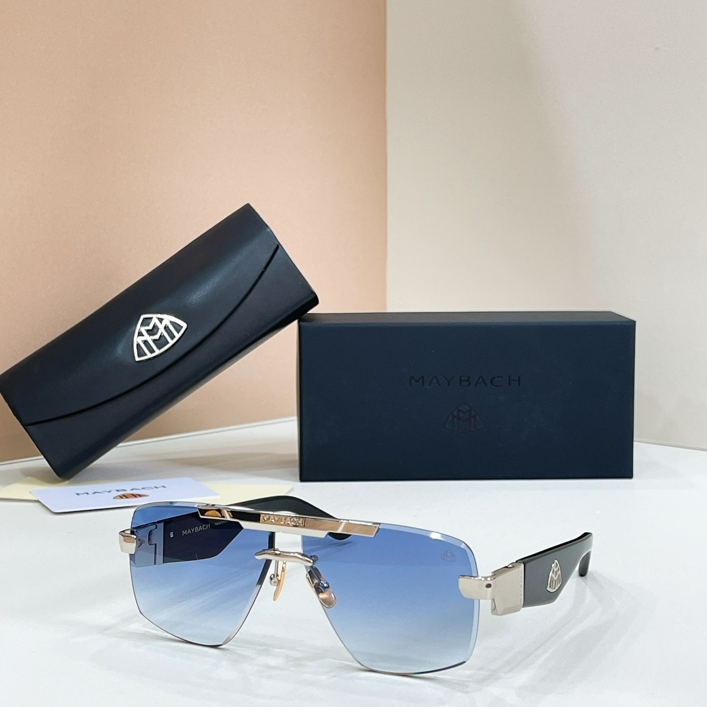 MAYBACH President II Sunglasses 62□11-145 Luxury Rimless Eyewear