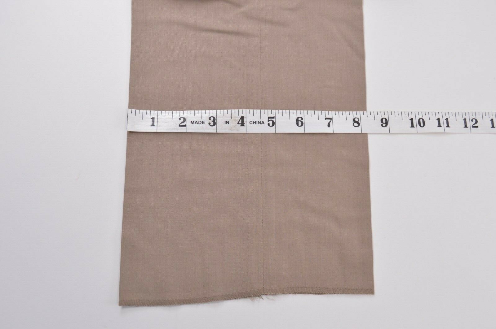 Zanella NWT Dress Pants Size 34 In Solid Khaki Tan Wool Devon Stretch Waist