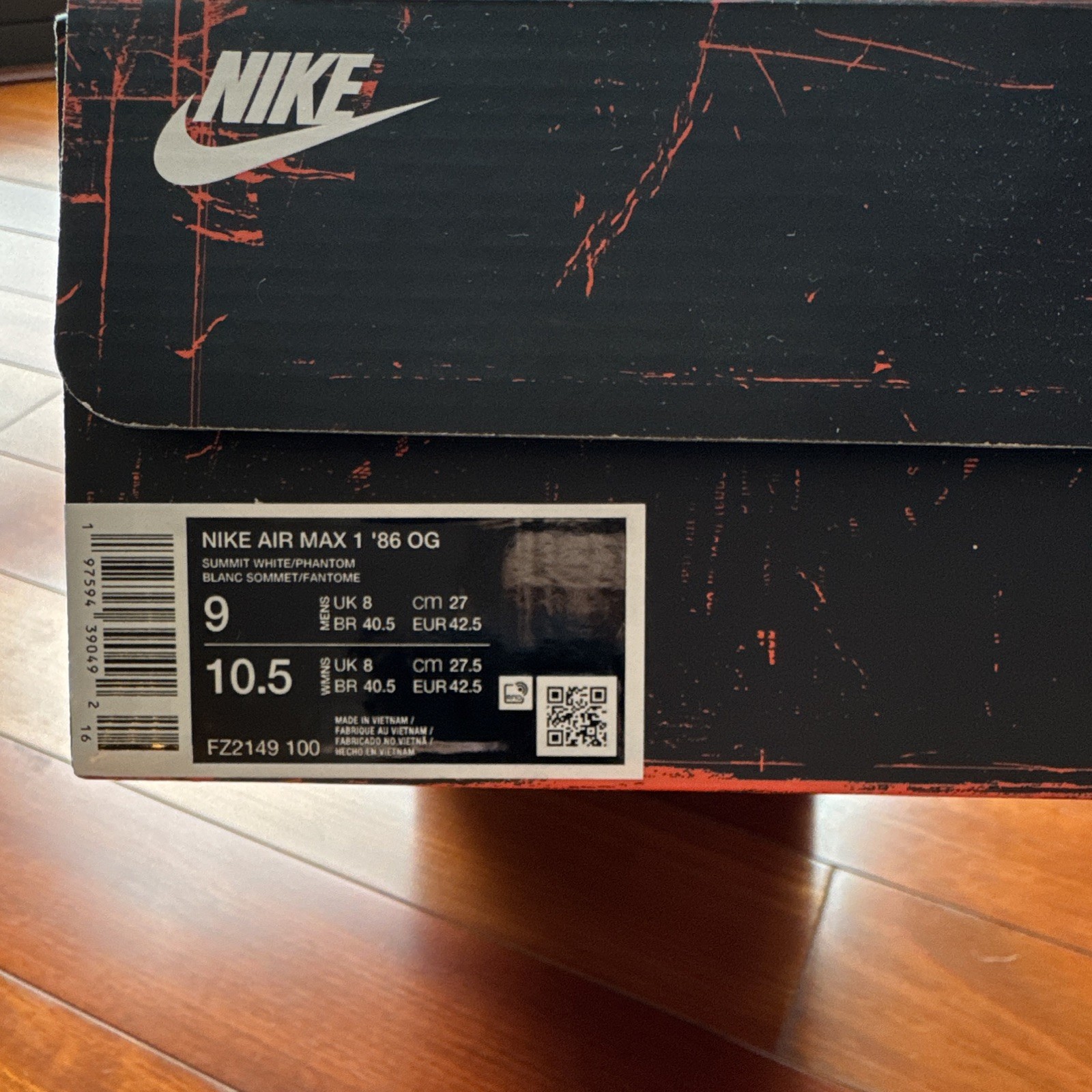 Nike Air Max 1 ’86 OG Big Bubble Museum Masterpiece FZ2149-100
