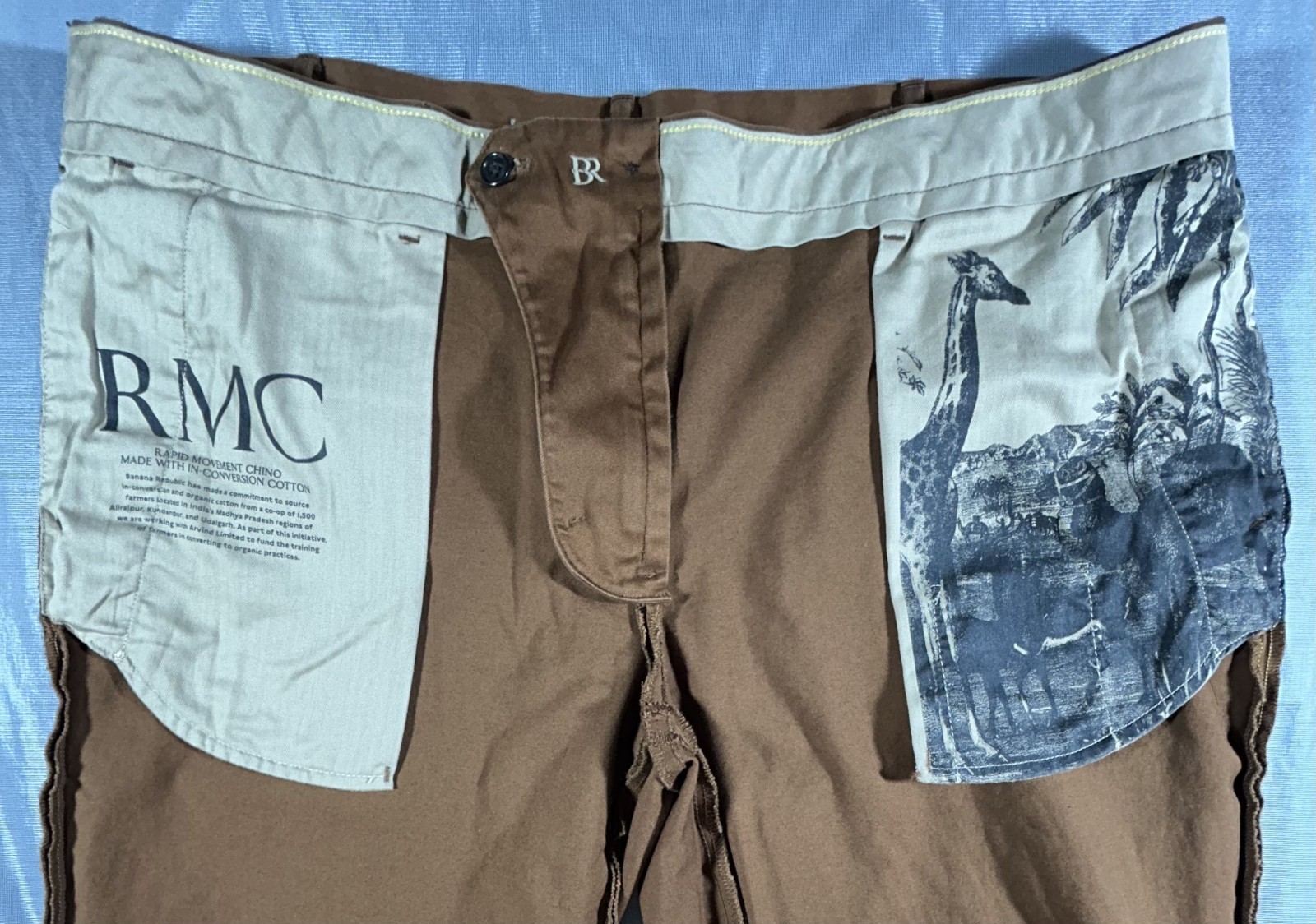 Banana Republic Rapid Movement Chino Pants Mens 40×32 Potter’s Clay