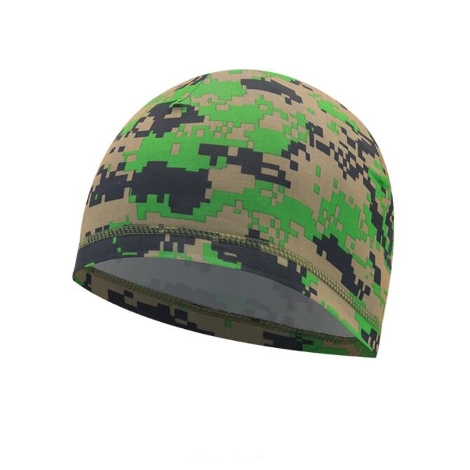 Dome Cap Wicking Helmet Liner Elastic FootBall Biker Beanie Hat Head Wrap Spande