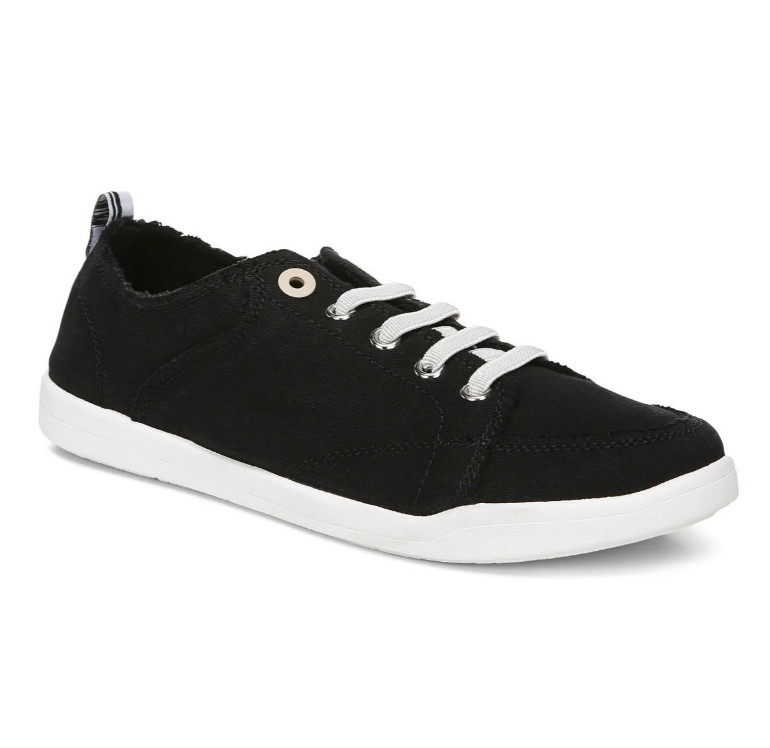 Vionic’s Beach Pismo Casual Sneaker: Canvas, Black Canvas