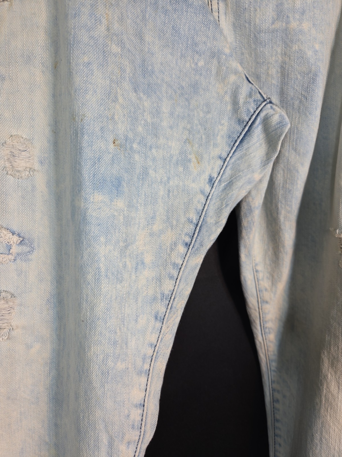 Southpole Mens Jeans 48 to 50″x 32″ 100% Cotton Acid Wash Denim Retro Distressed