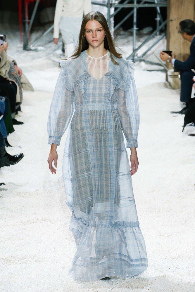 Calvin Klein 205W39NYC by Raf Simons AW18 Fall 2018 Organza Prairie Dress IT 46