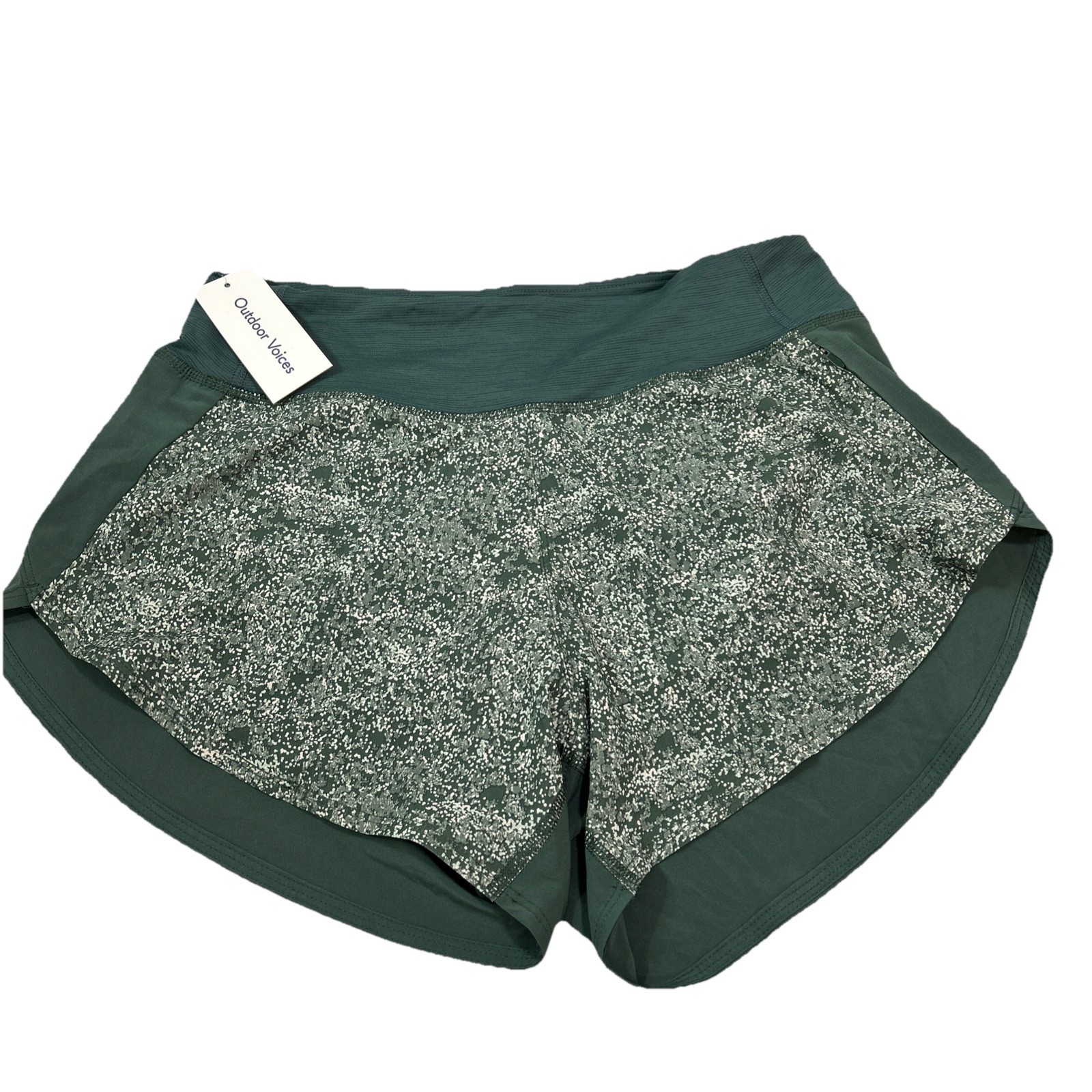 Outdoor Voices Pebbled Evergreen Short Hudson 4” Tennis Golf Running Medium New!