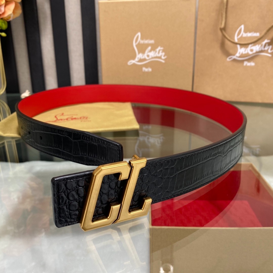Christian Louboutin Belt Authentic width 3.8cm/1.5inch