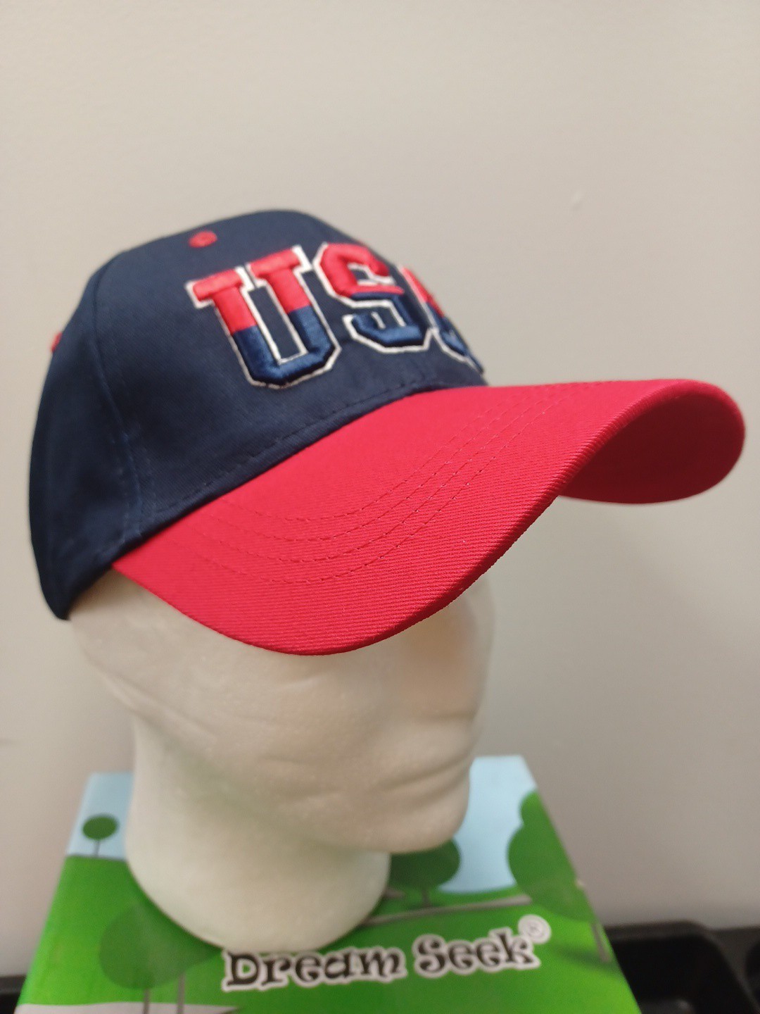 USA Flag Baseball Cap for Unisex Cotton Snapback America Trucker Hat Navy Blue