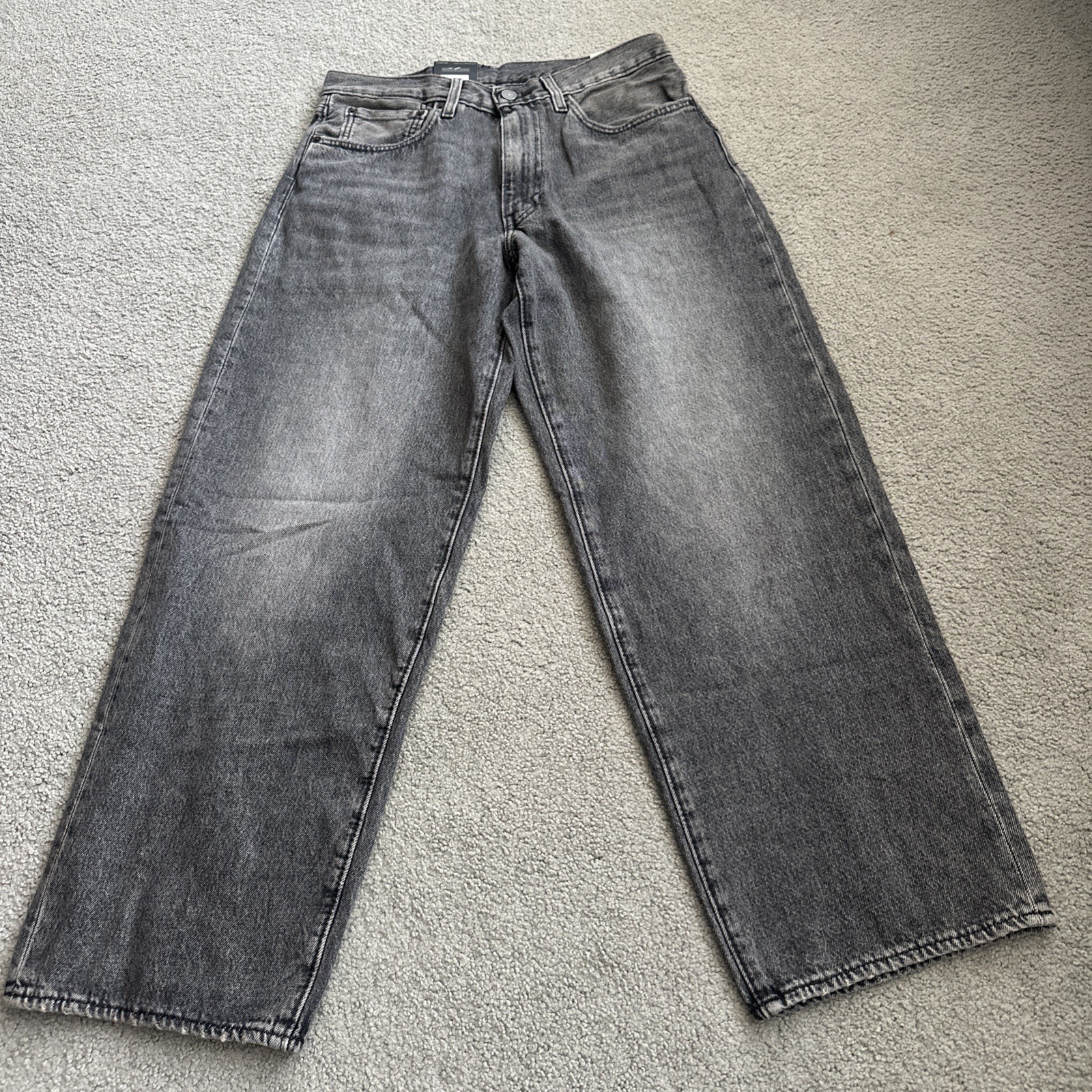 Levi ‘s Premium Men’s 578 Baggy Throughout Denim Jeans Sz. 32Wx30 Gray New