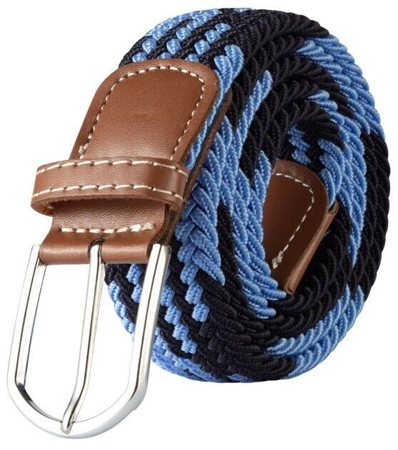 Mens Womens Belt Unisex Elastic Stretch Braided Fabric Enduring Woven Diff Sizes