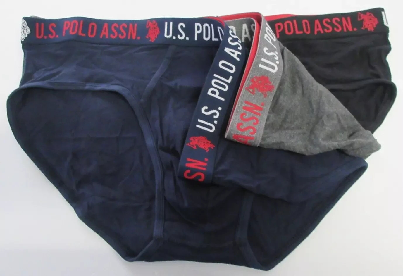 U.S. Polo Assn. Men’s Cotton Stretch Briefs, 3-Pack S M L XL 2X 3X