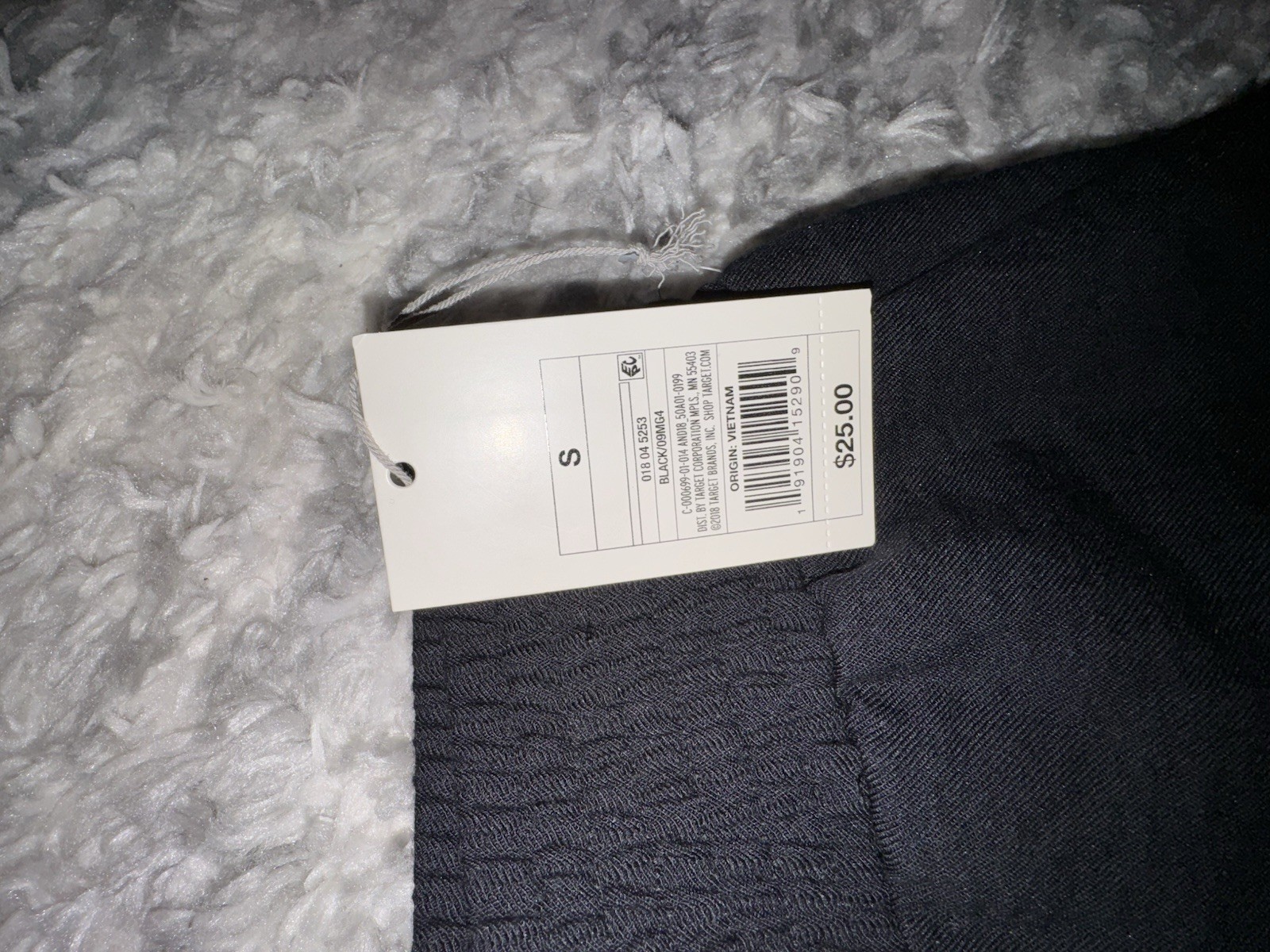 A new•day Women’s Black Ruched Pull-On Elastic Waist Stretch Cropped Pants S