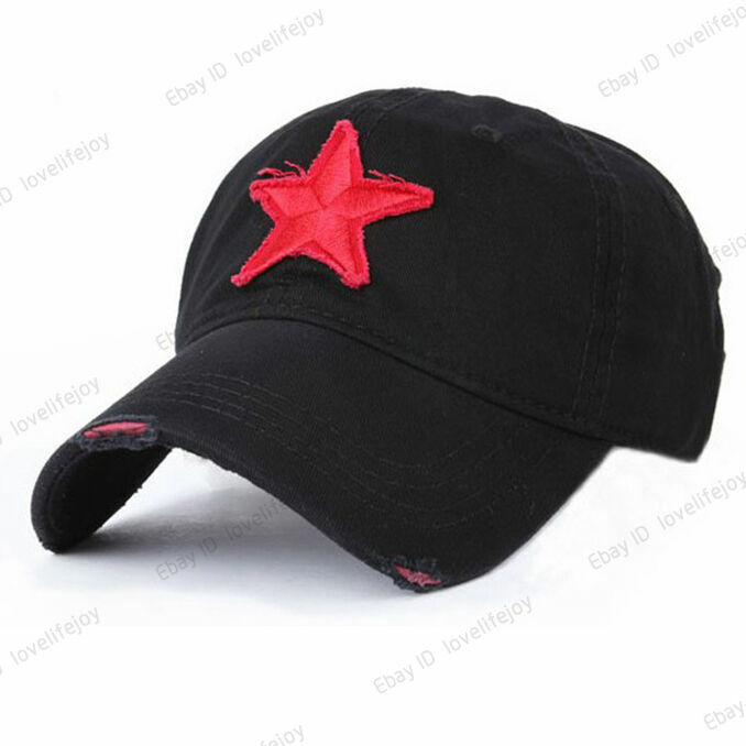 Men’s Star Hat Baseball Cap Golf Ball Casual Sun Cap Outdoor Sports Hat Workwear