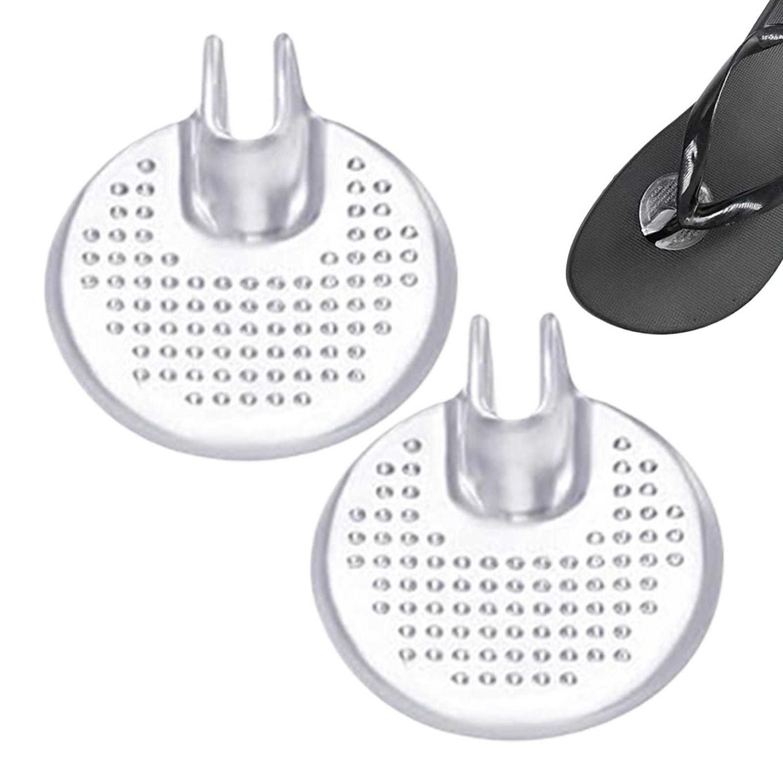 Silicone Thong Sandal Toe Protectors Gel Cushion Flip Flop Guards 1 Pair Set