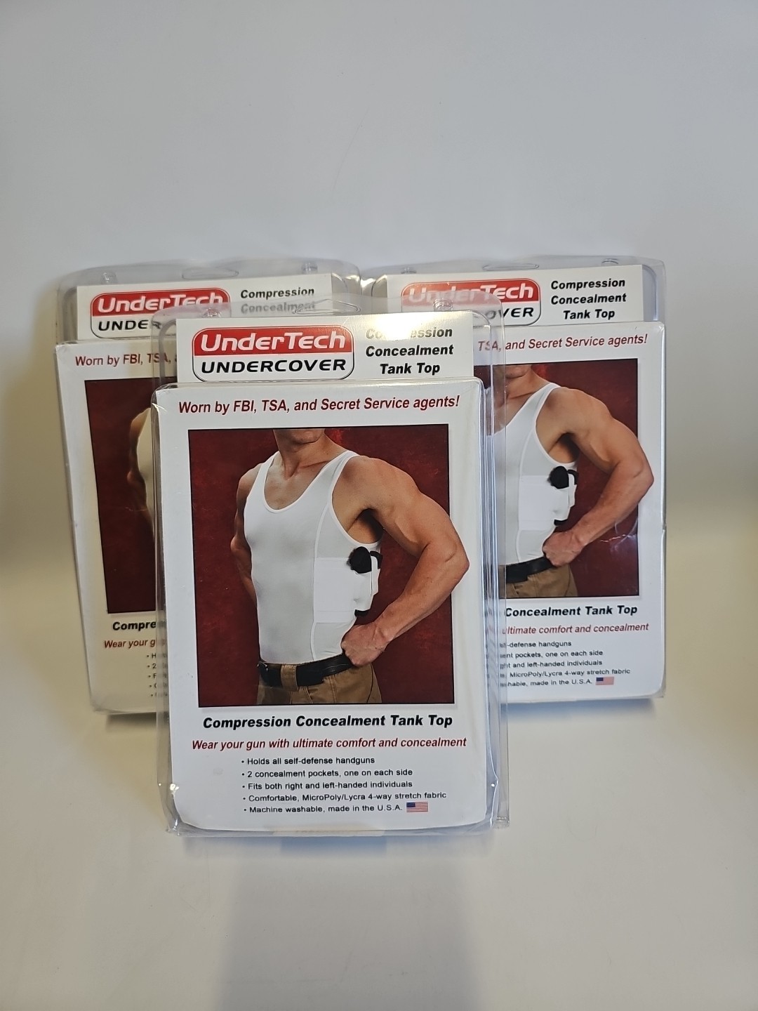 UnderTech Undercover Men’s Concealed Carry Holster Tank White Large