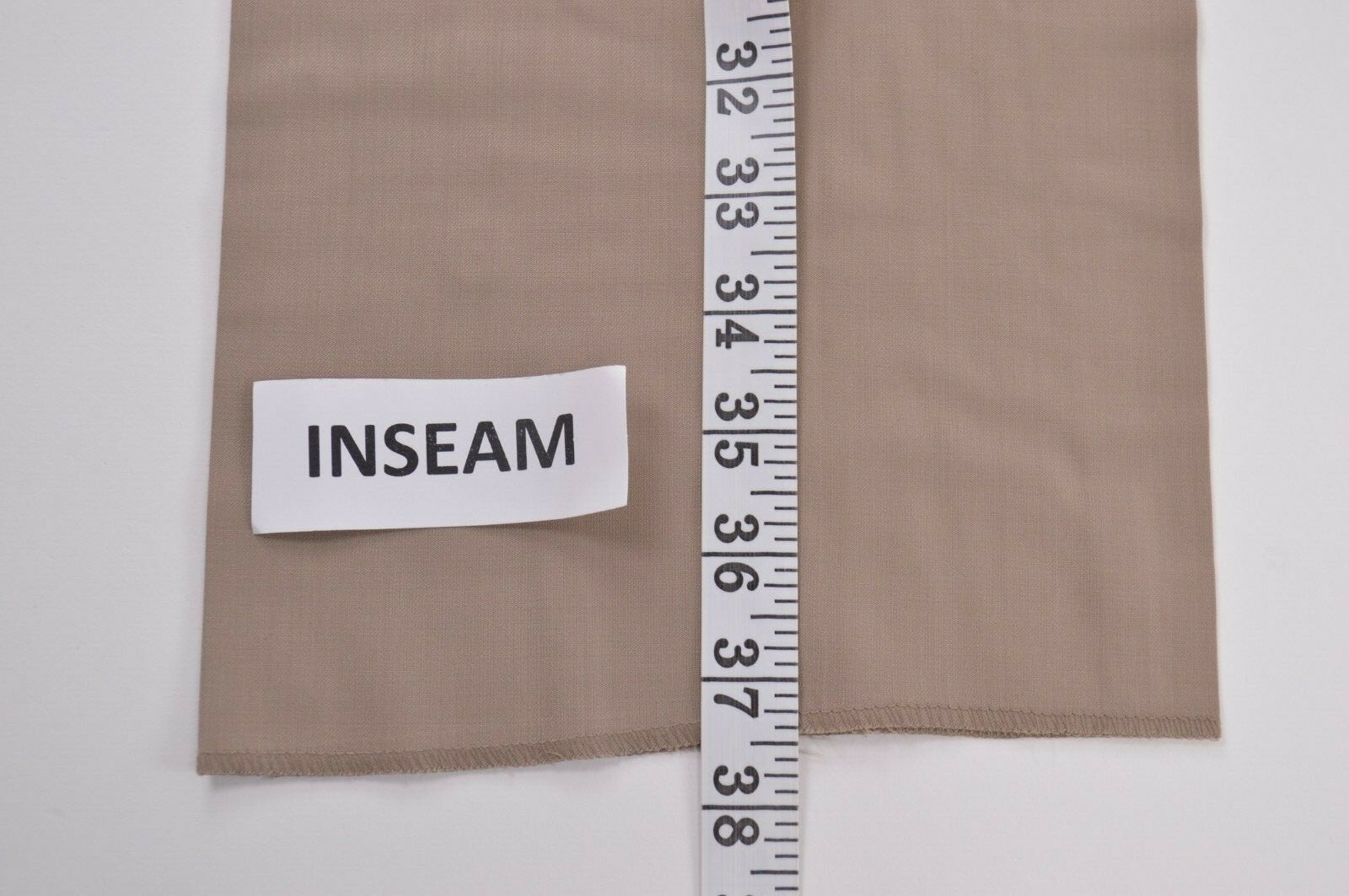Zanella NWT Dress Pants Size 34 In Solid Khaki Tan Wool Devon Stretch Waist