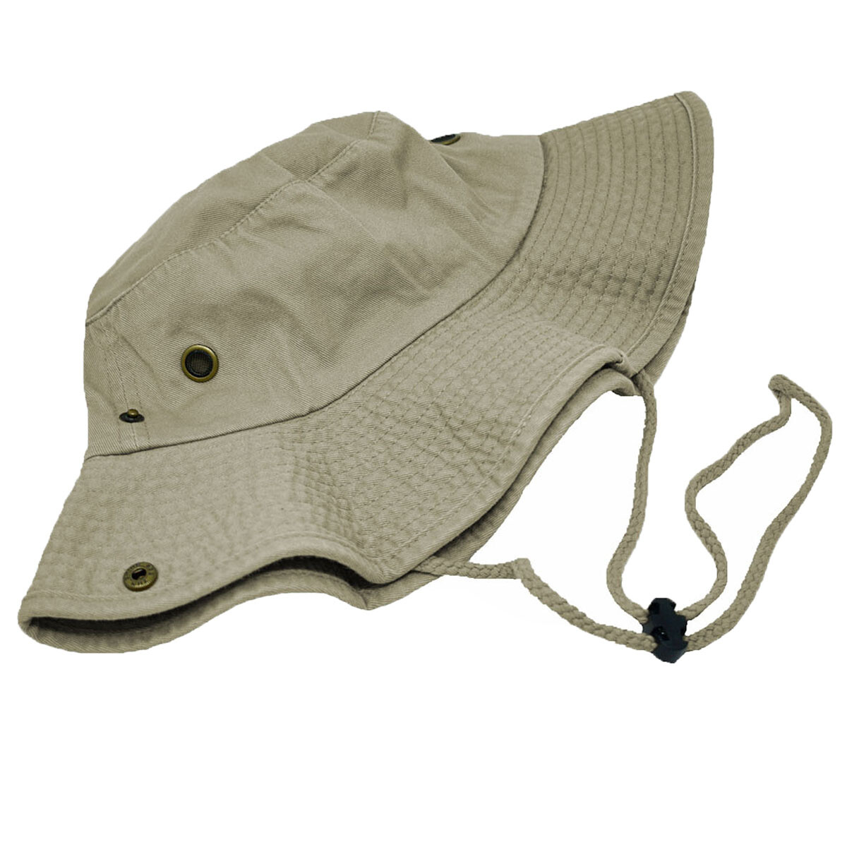100% Premium Cotton Bucket Hat Fishing Sun Safari with Chin Strap Boonie Cap Hat