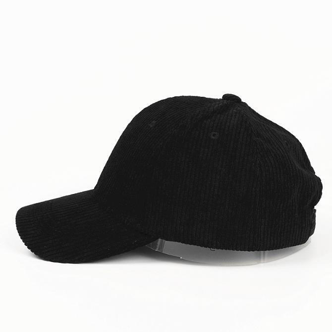 Corduroy Dad Hat Baseball Classic Adjustable Soft Plain Cap Unisex Cotton Hat