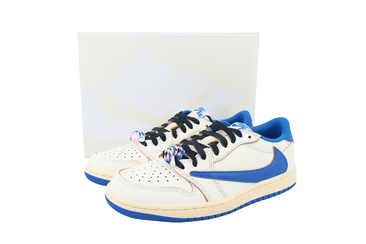 DM7866-104 Free Shipping Fragment Design x Travis Scott x Air Jordan 1 Retro Low