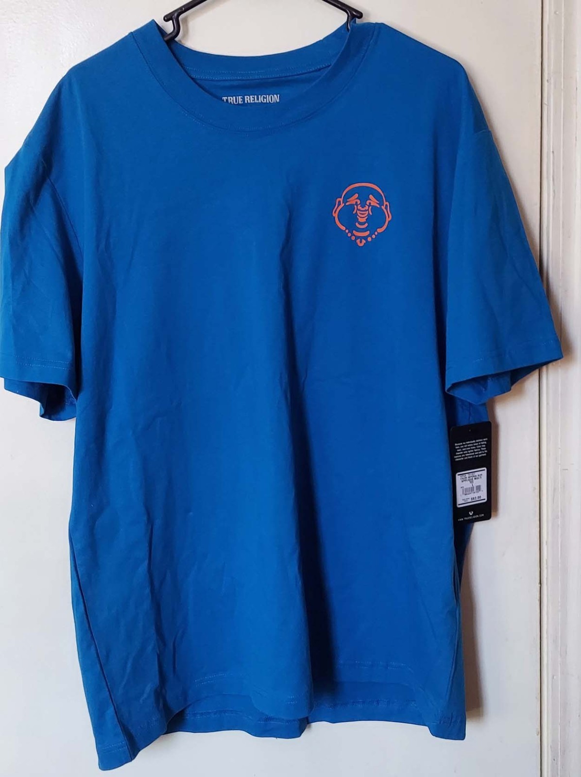 True Religion World Tour Tee Blue Color Size L (NWT)