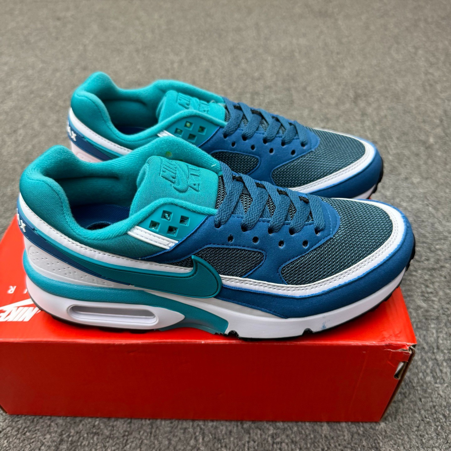 Nike Air Max BW OG Blue Teal White Men Classic Retro Running Shoes