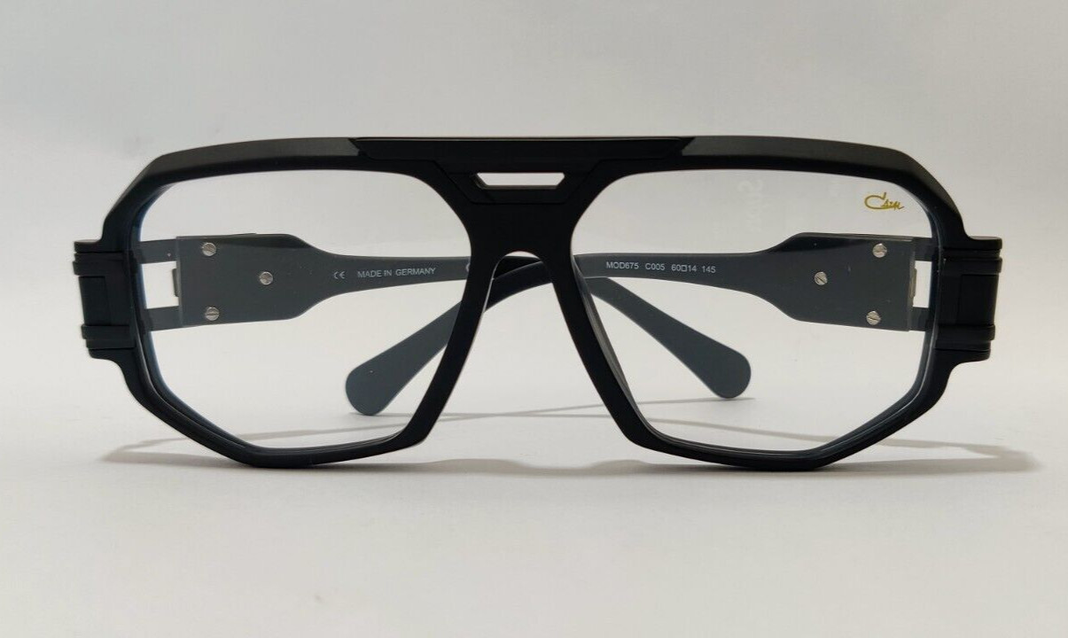 CAZAL Eyeglasses Full Black Frame Clear Lens Men’s Women’s Eyewear