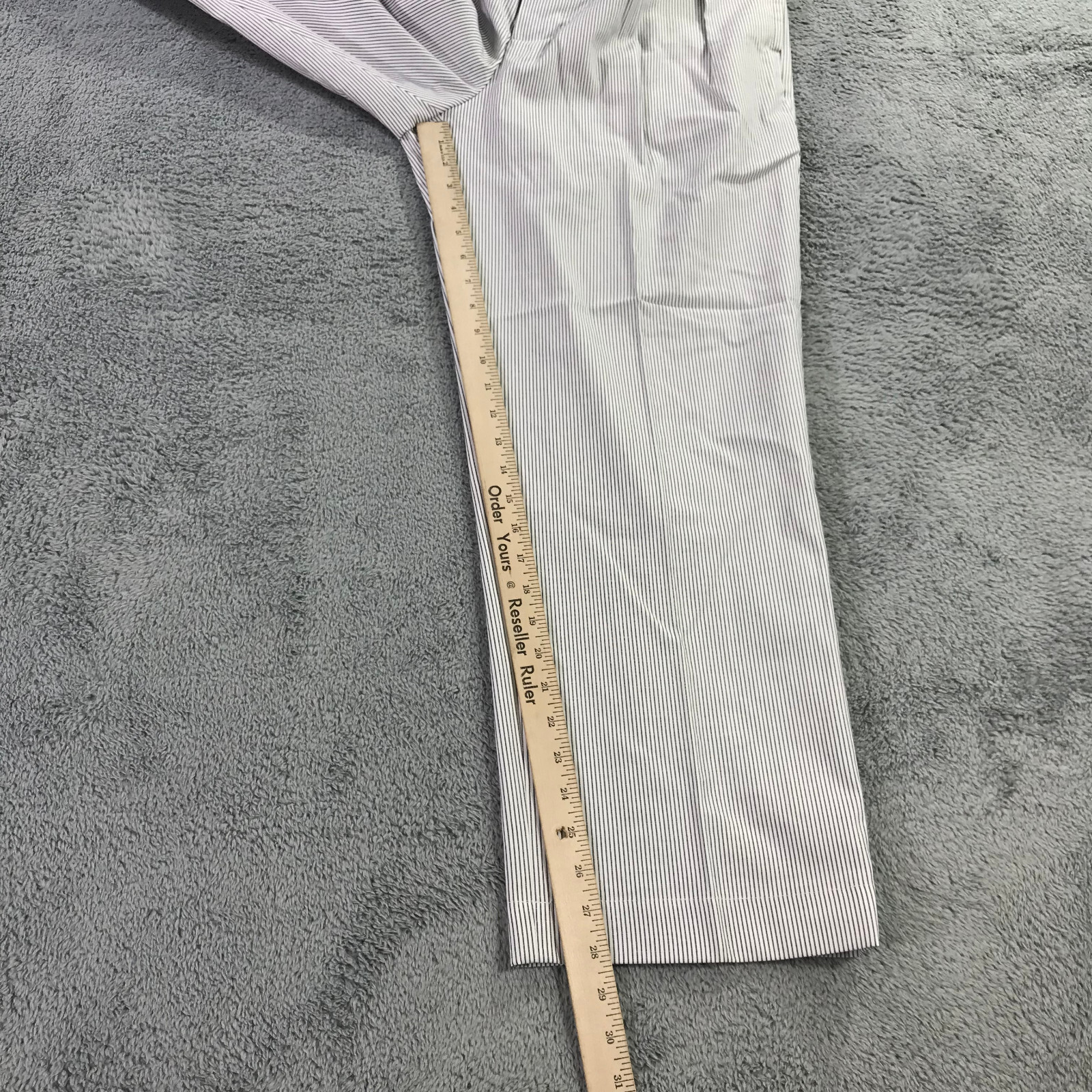 New Todd Snyder Pants Mens 34 Pleated Striped Officer Trousers Button Fly $298