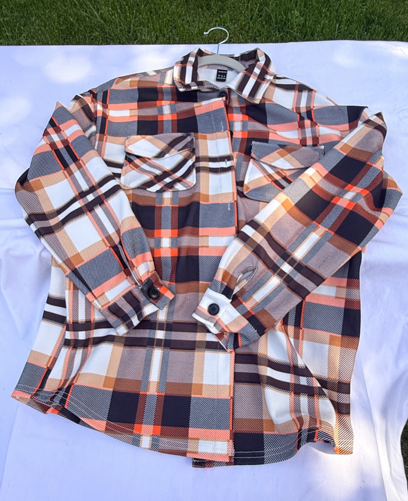 4 Piece Lot Women’s Casual Shirts— Multicolor Plaids