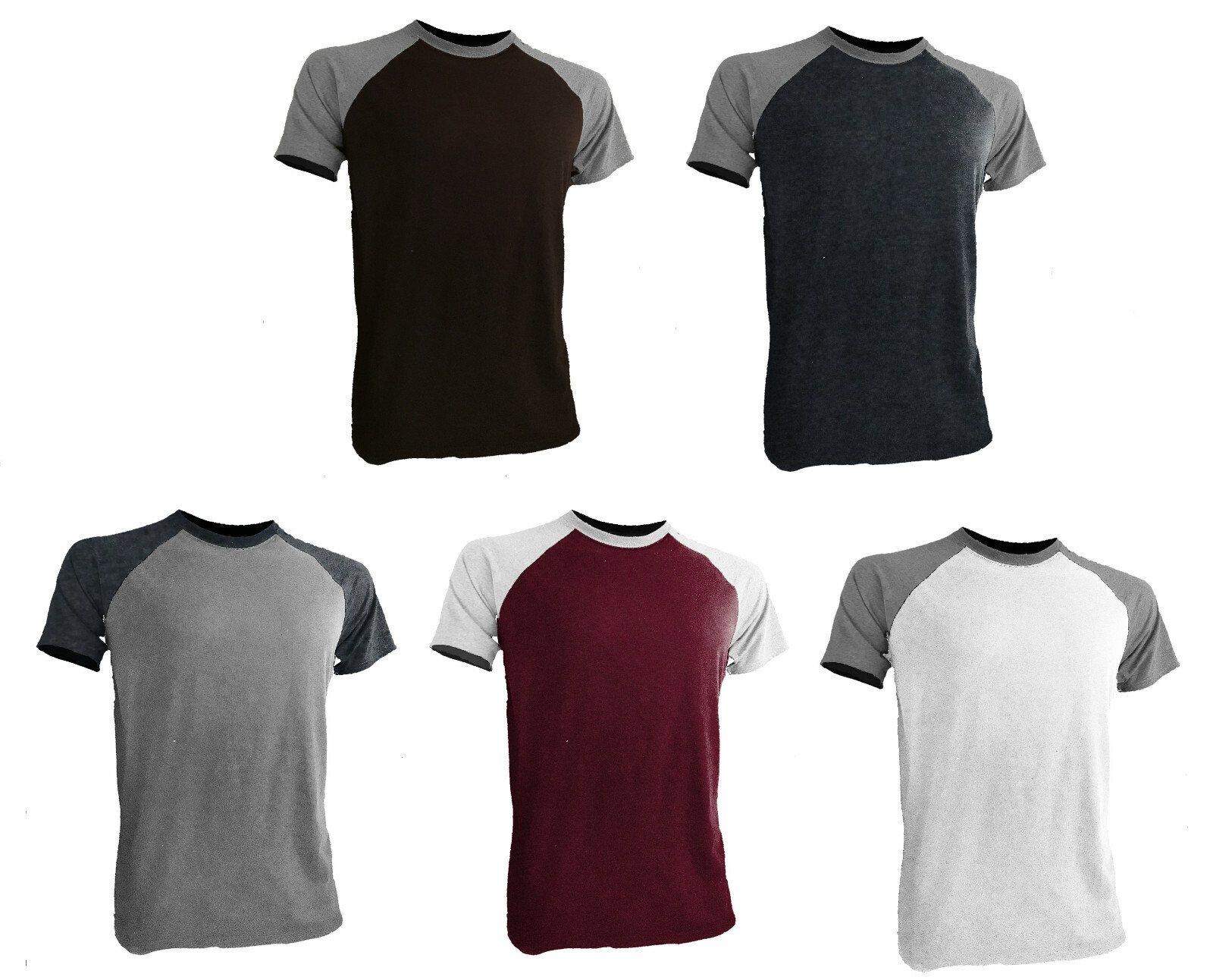 Styllion Big and Tall – Men’s Raglan Crew Baseball Shirts – Heavy Weight – RCSS