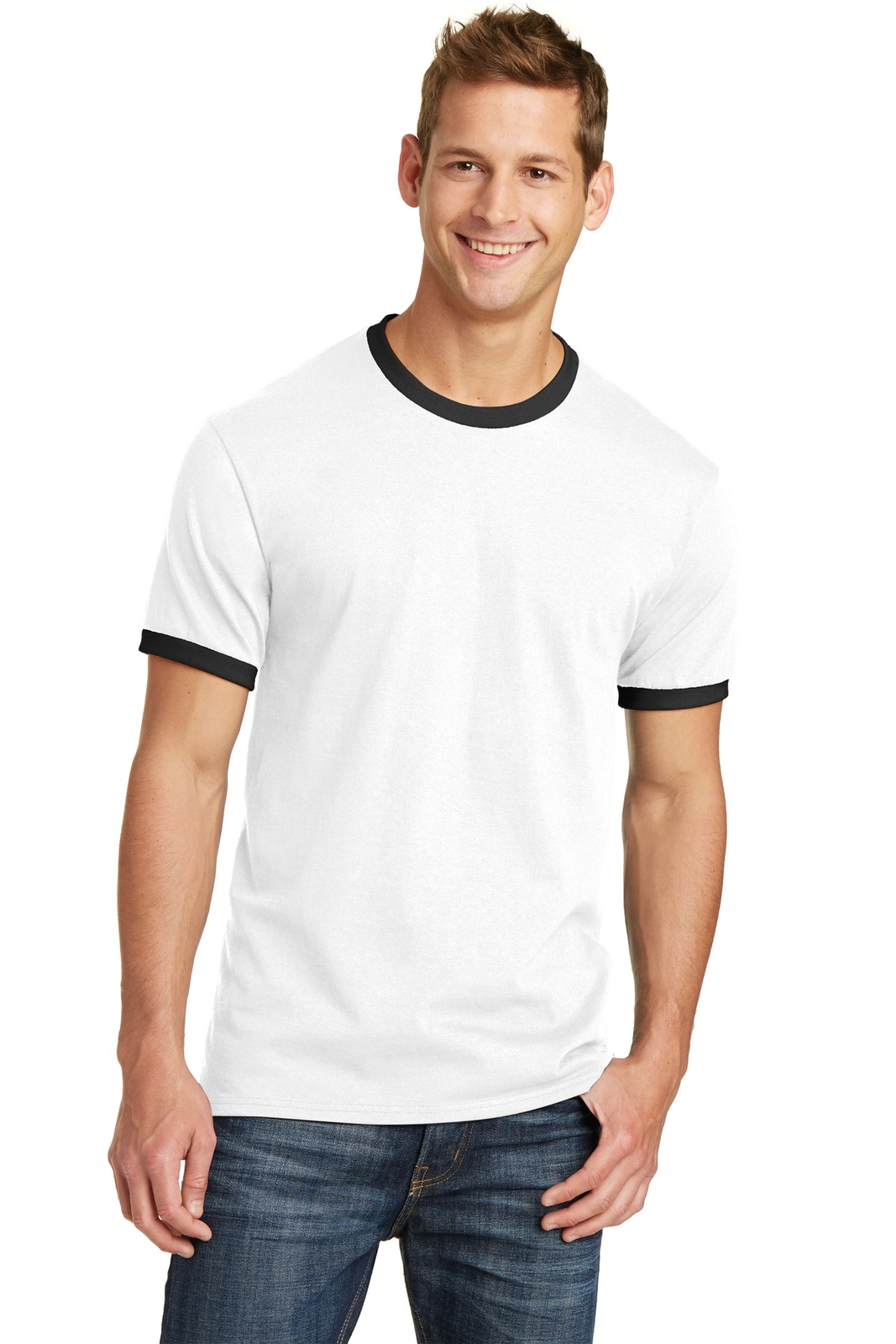 PC54R Port & Company Core Cotton Ringer Tee