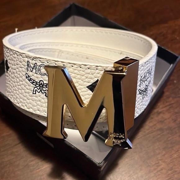 MCM Belt White