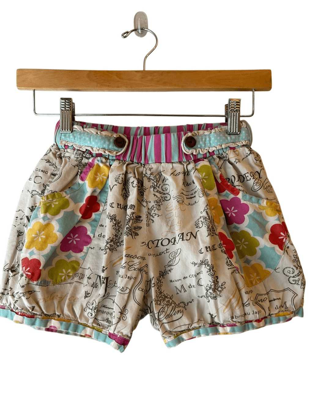 Mustard Pie Girls Shorts Colorful Multi Pattern size 12