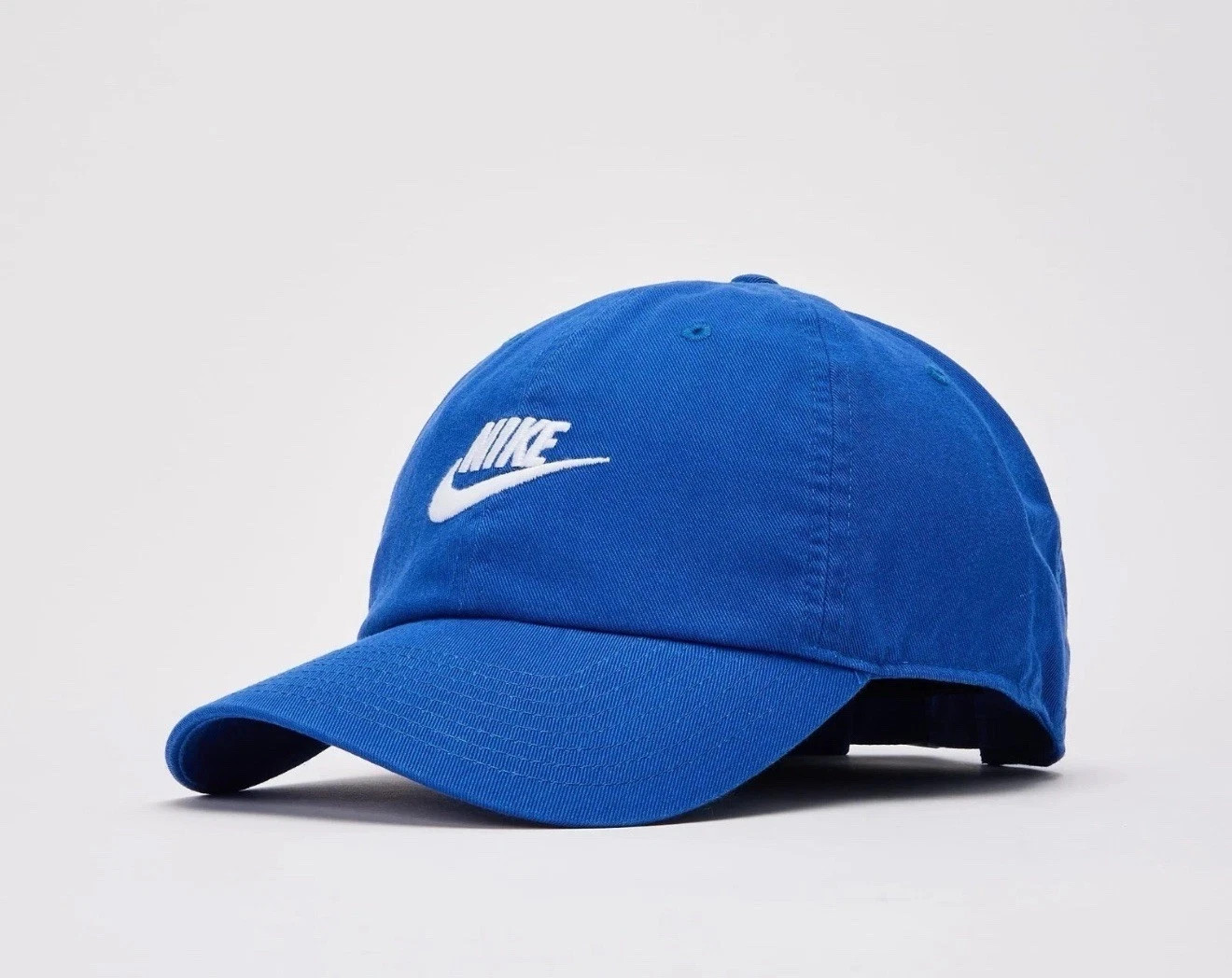 Nike Club Unstructured Futura Wash Adjustable Hat Royal Size L/XL FB5368-480 NEW