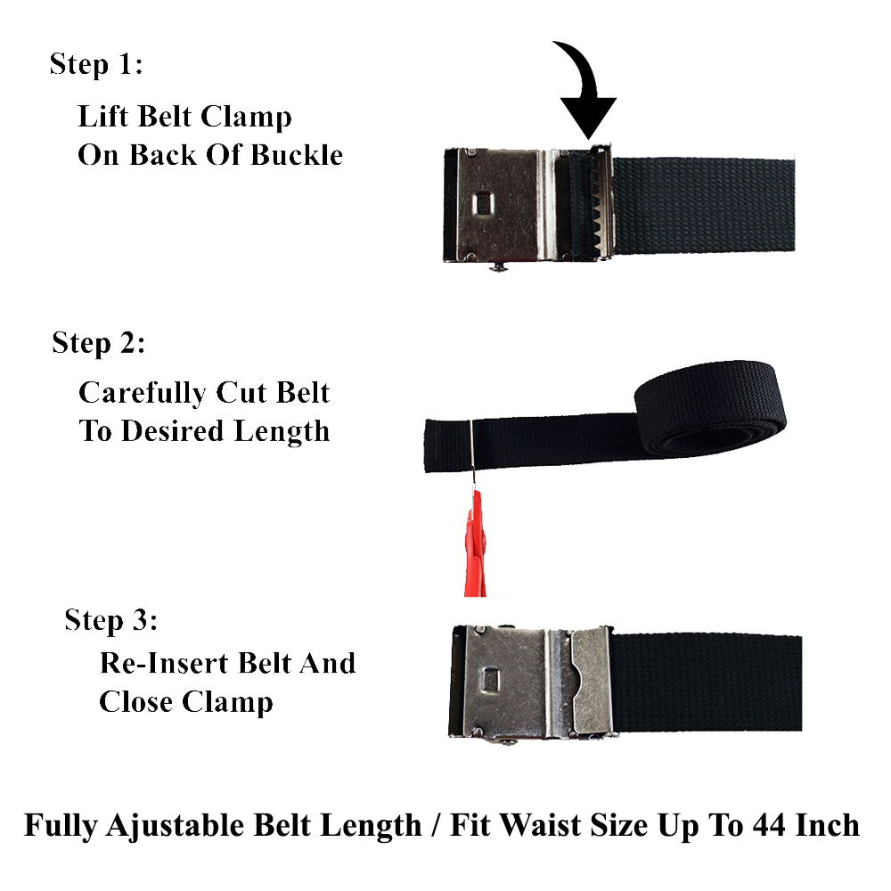 Canvas Cotton Web Belt Military Style Adjustable Belt