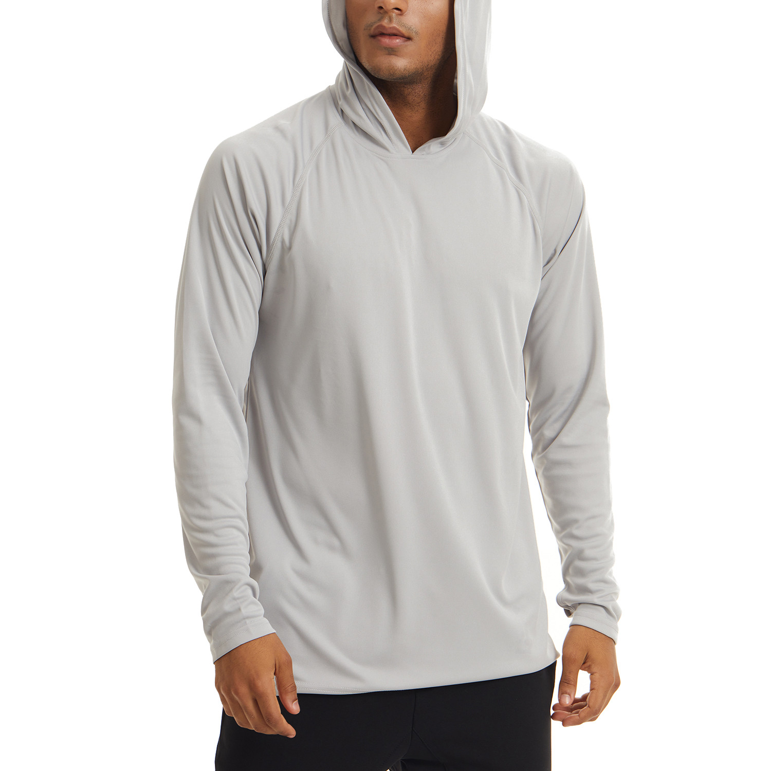 Men’s UPF 50+ Sun Protection Hoodie Shirts Long Sleeve Fishing Shirts Outdoor