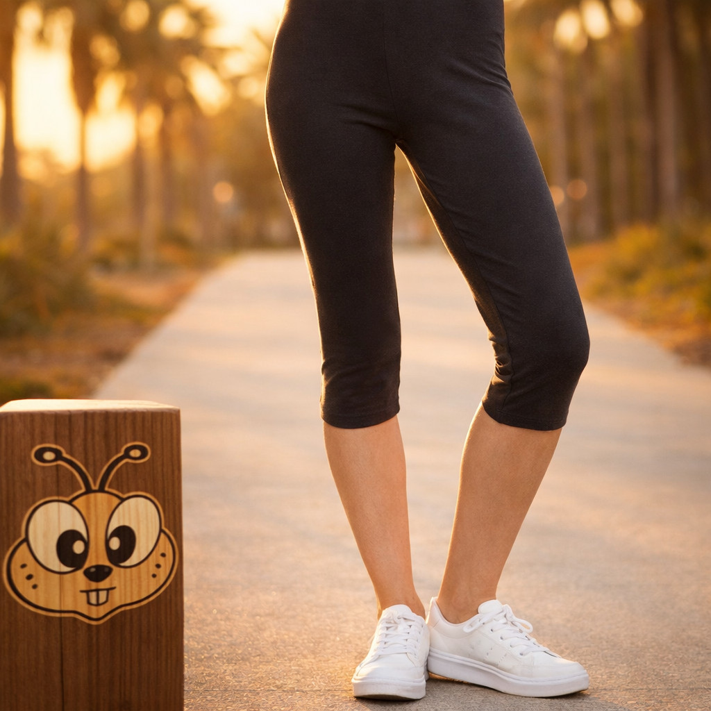 Zenana Premium Cotton Leggings🍯Capri Gym Shorts Workout High Waisted Yoga Pants