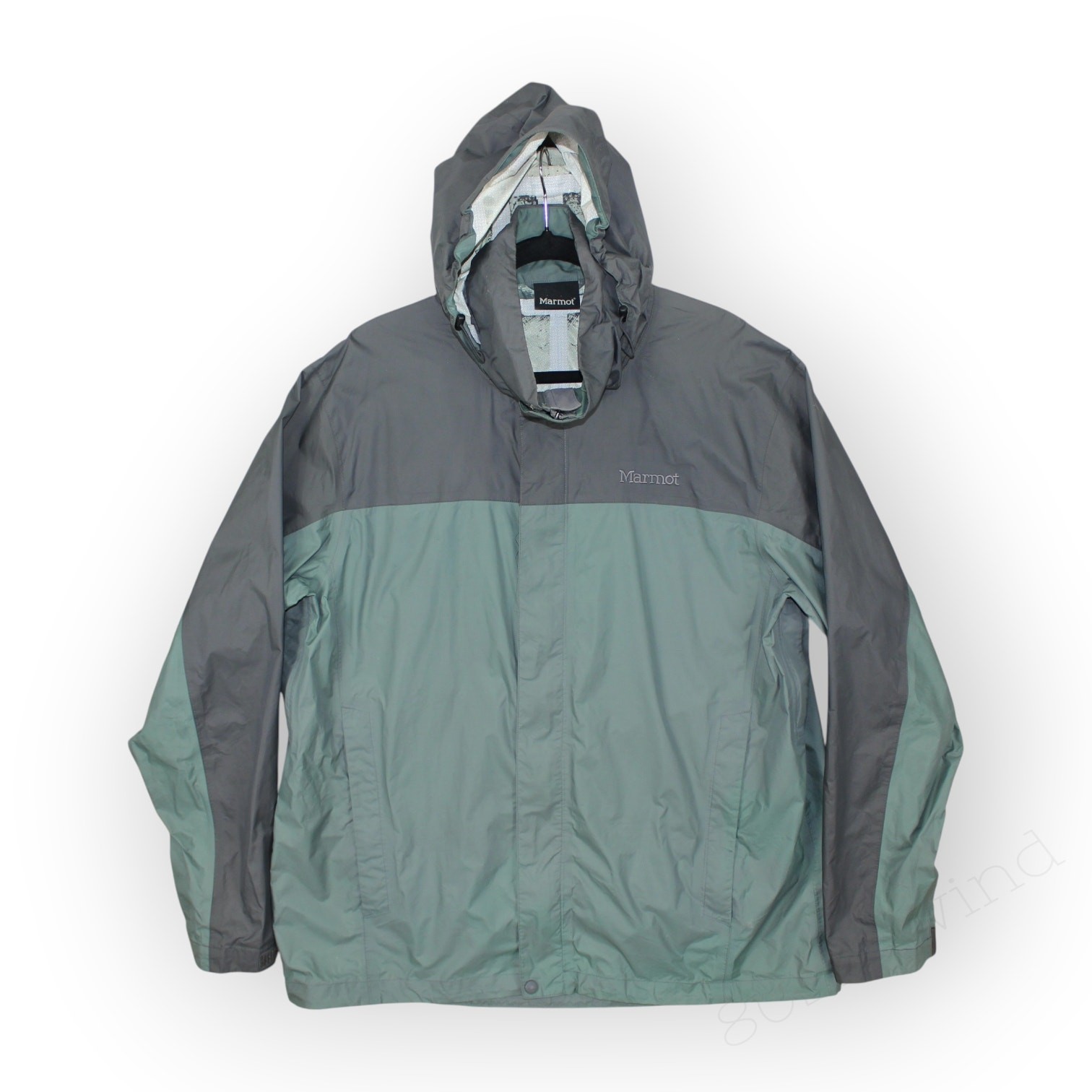 XL Marmot PreCip Eco Rain Jacket Lightweight Packable Waterproof Hood FreeShip