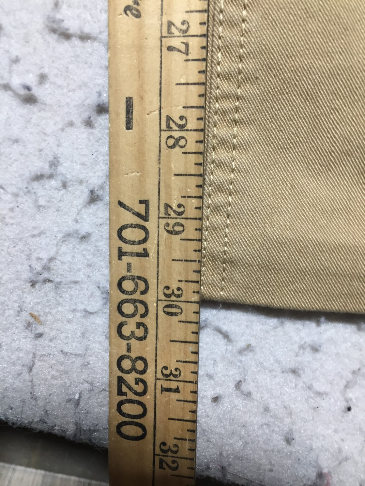 NEW George & Martha Pants HEMMED TO 34 30 Beige Pockets Cotton