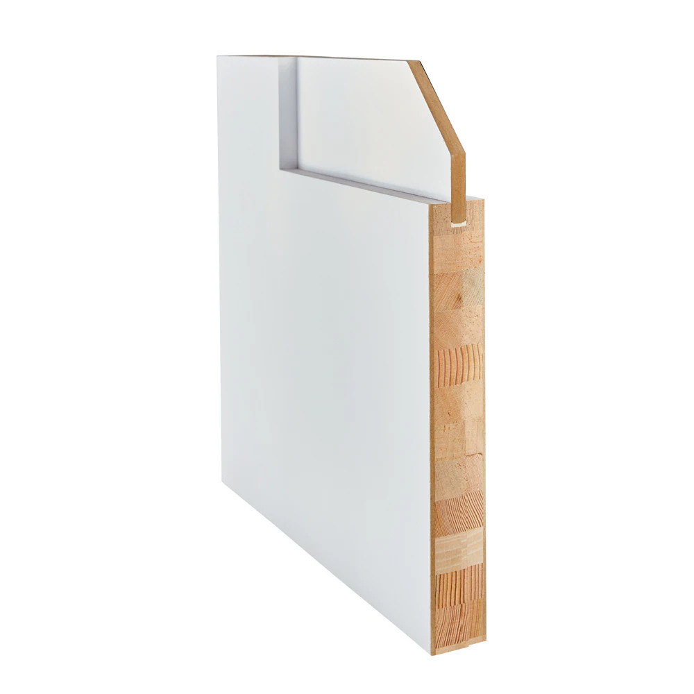 CODEL Doors Shaker Interior Doors 20-in x 80-in White 5-panel Smooth Solid|27425