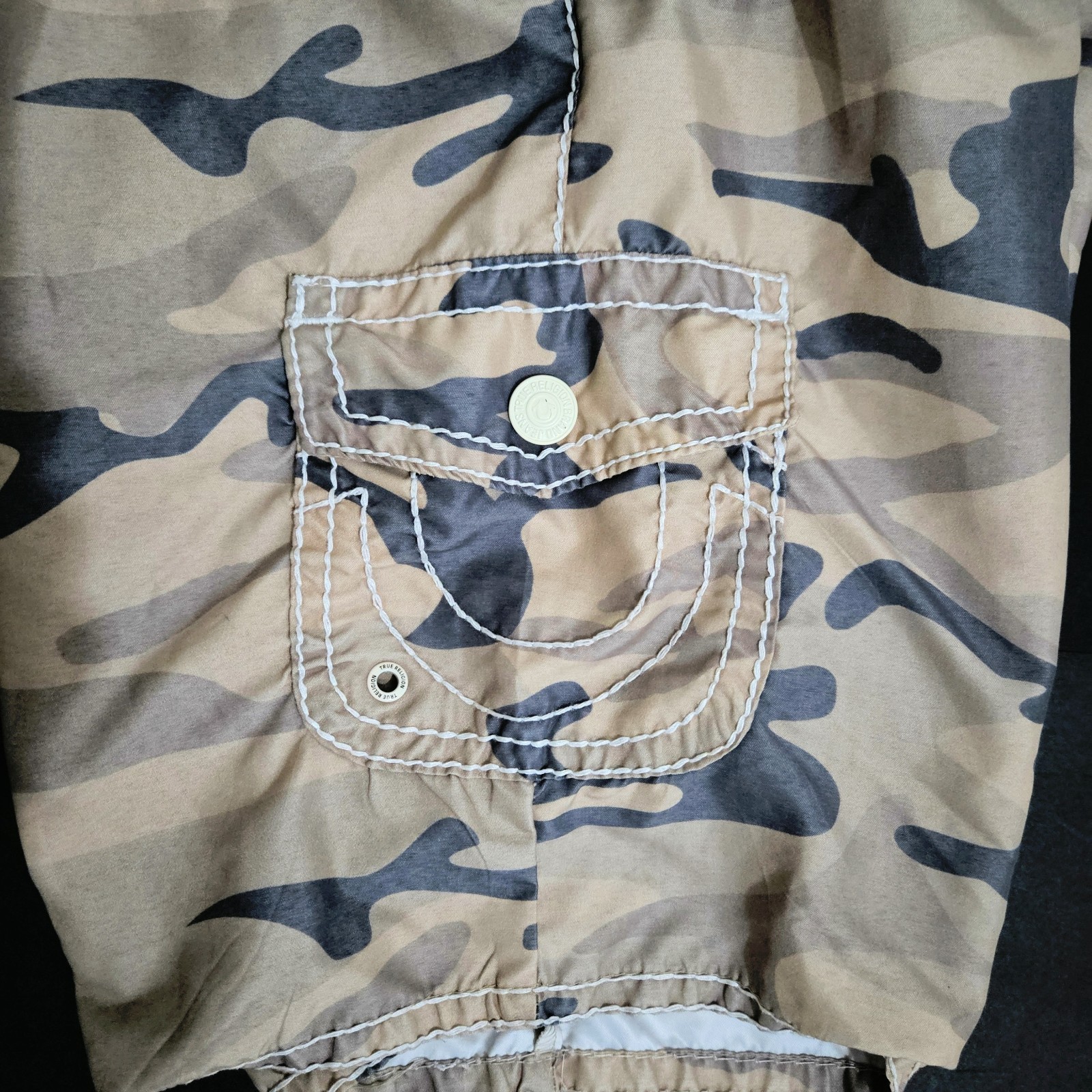 True Religion Mens Camo Swim Board Shorts Pockets High Rise Size 34 Sri Lanka