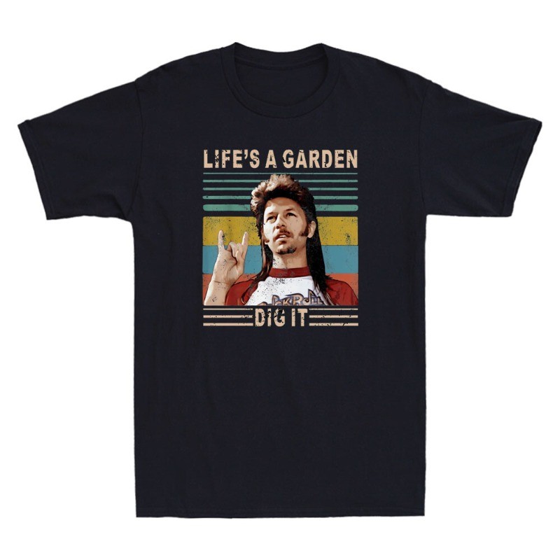 Life Is A Garden Dig It Funny Meme Gardening Gardener Gift Vintage Men’s T-Shirt