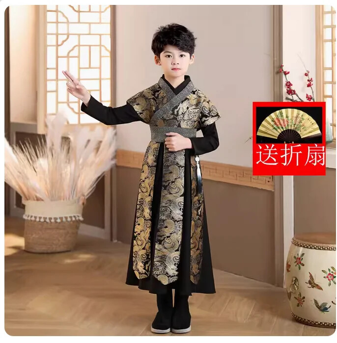 Children’s Hanfu Spring/Summer Chinese Style Costume Martial Arts Young Clothing