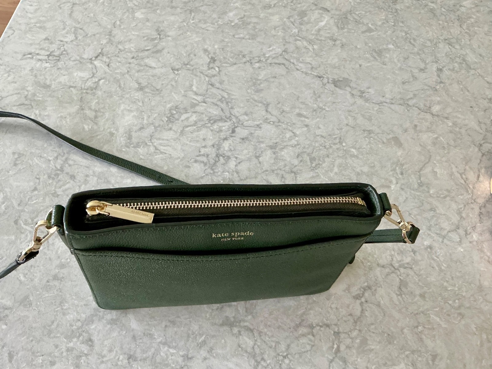 Kate Spade Leather Margaux Med Convertible Crossbody – Deep Evergreen