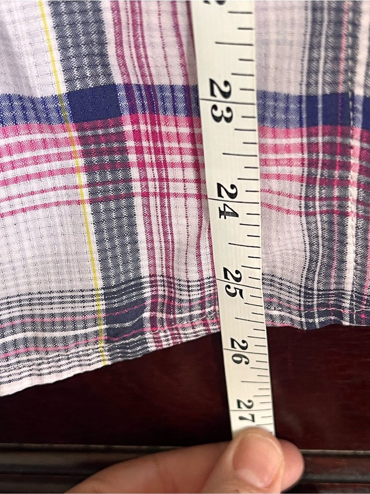 Marmot Women’s Lillian Plaid Flannel Button Down size Medium Pink White