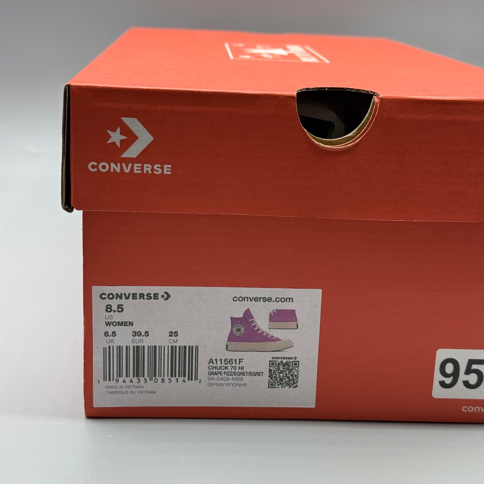 Converse Chuck 70 Women’s 8.5 Sneakers Pink Little Flowers High Top A11561F