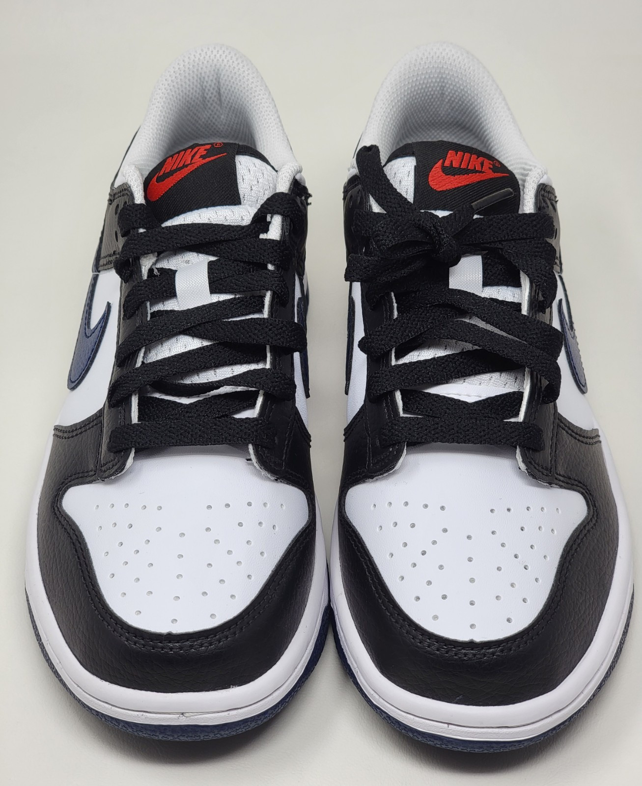 Nike Dunk Low Navy Blue Panda Black Sneakers Shoes Youth Size 5Y HJ9202-001 New