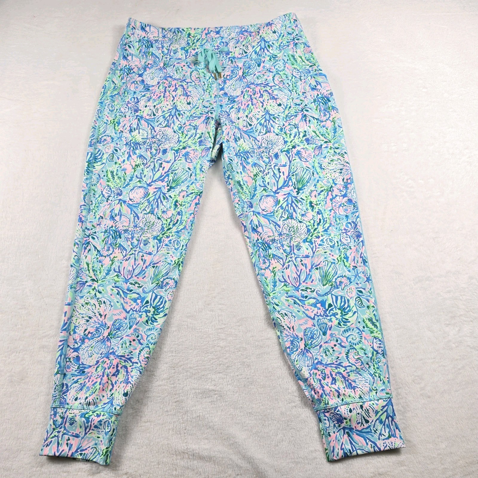 Lilly Pulitzer Luxletic Island Women’s Mid Rise 28″ Jogger UPF 50+ Size XL