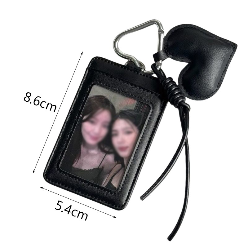Photocard Holder Keychain Idol Photo Sleeve ID Card Cover Photo Display Pendant