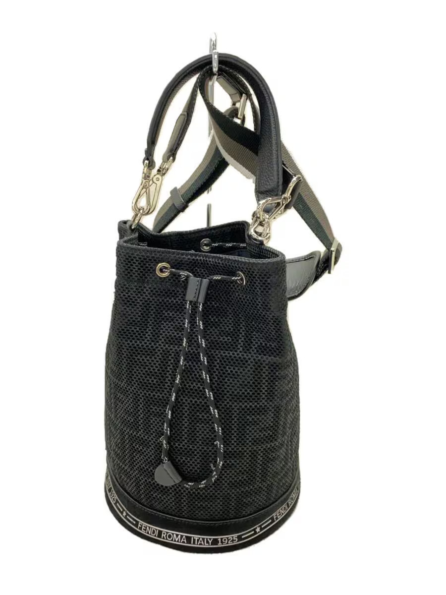 FENDI Handbag Polyester BLK Allover 7VA450