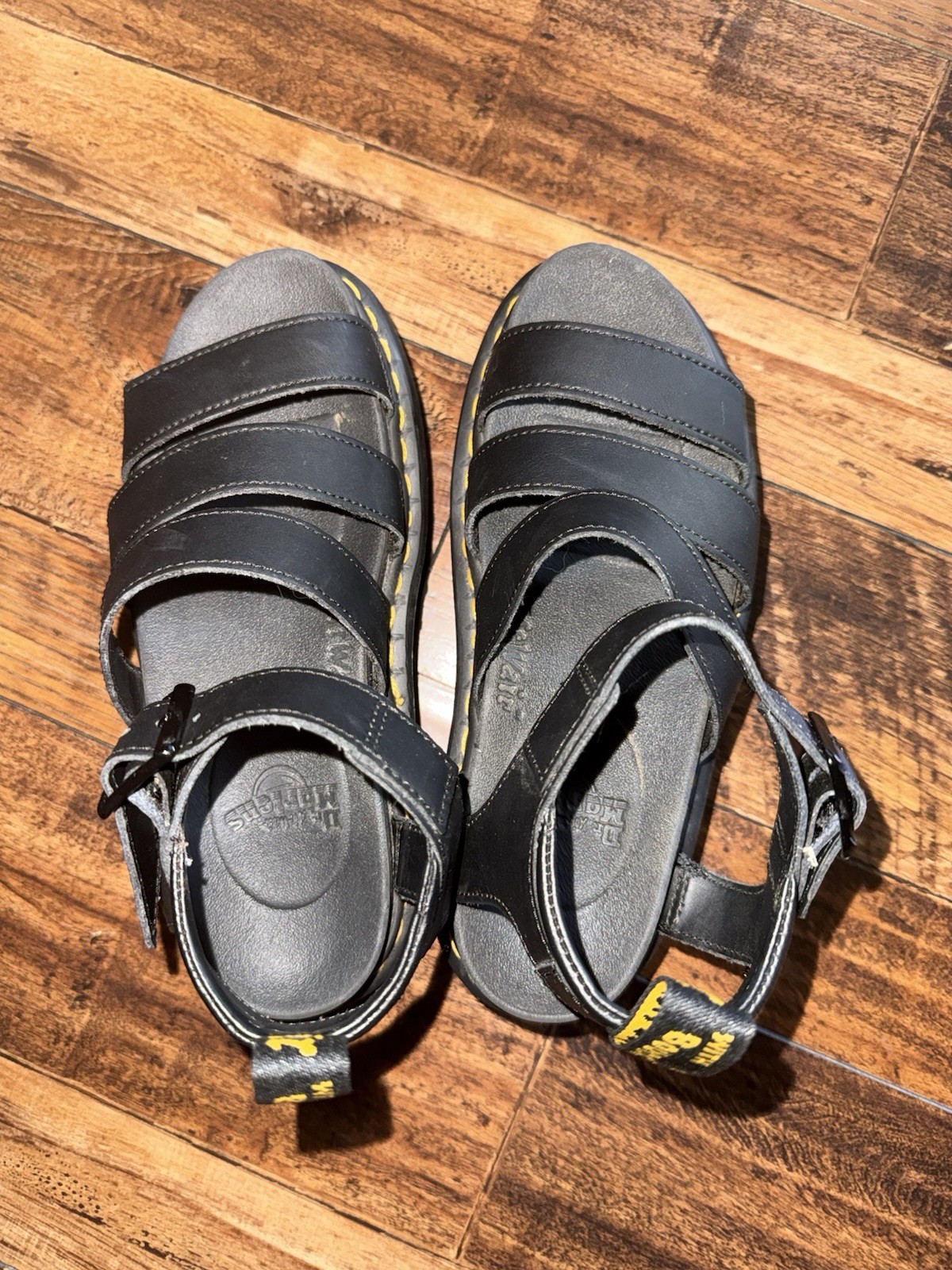 Dr. Martens Doc Martens Women’s Size 6 Blaire Black Leather Platform Sandals