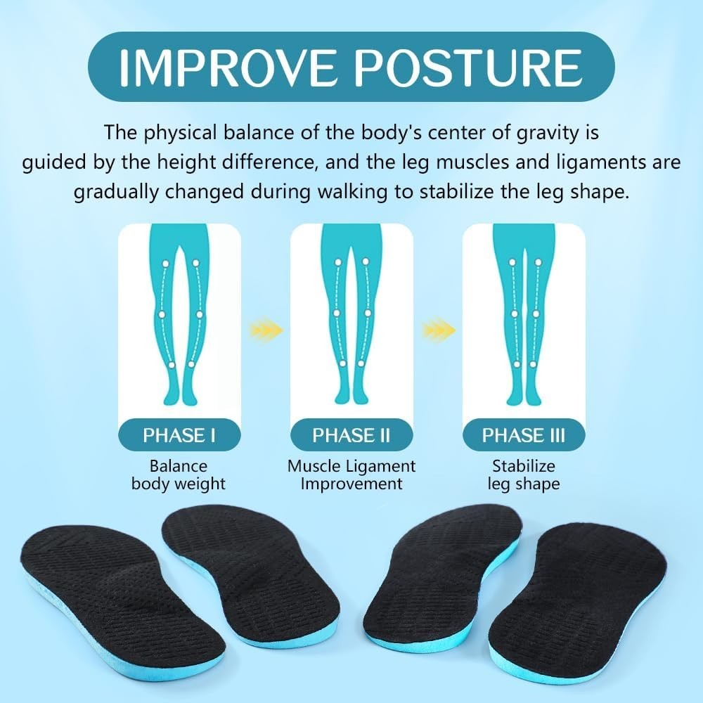 Supination Correction Insoles for Men & Women, Plantar Fasciitis Orthotic Ins